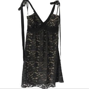 Sweet Storm Black Lace Stretch Dress Size Small